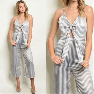 STRIPED JUMPSUIT